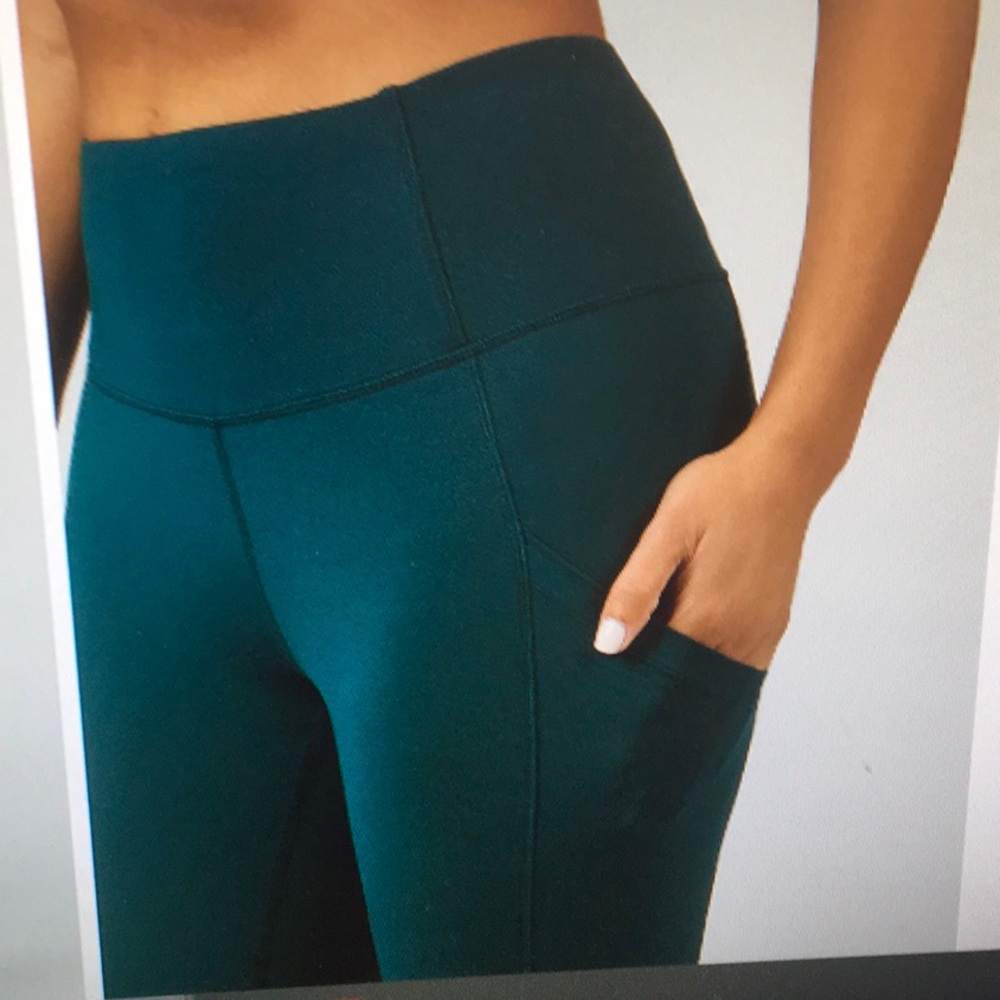 RBX/WOMEN’S HIGH- WAIST ACTIVE 7/8 LEGGING IN “ MIDNIGHT GREEN”